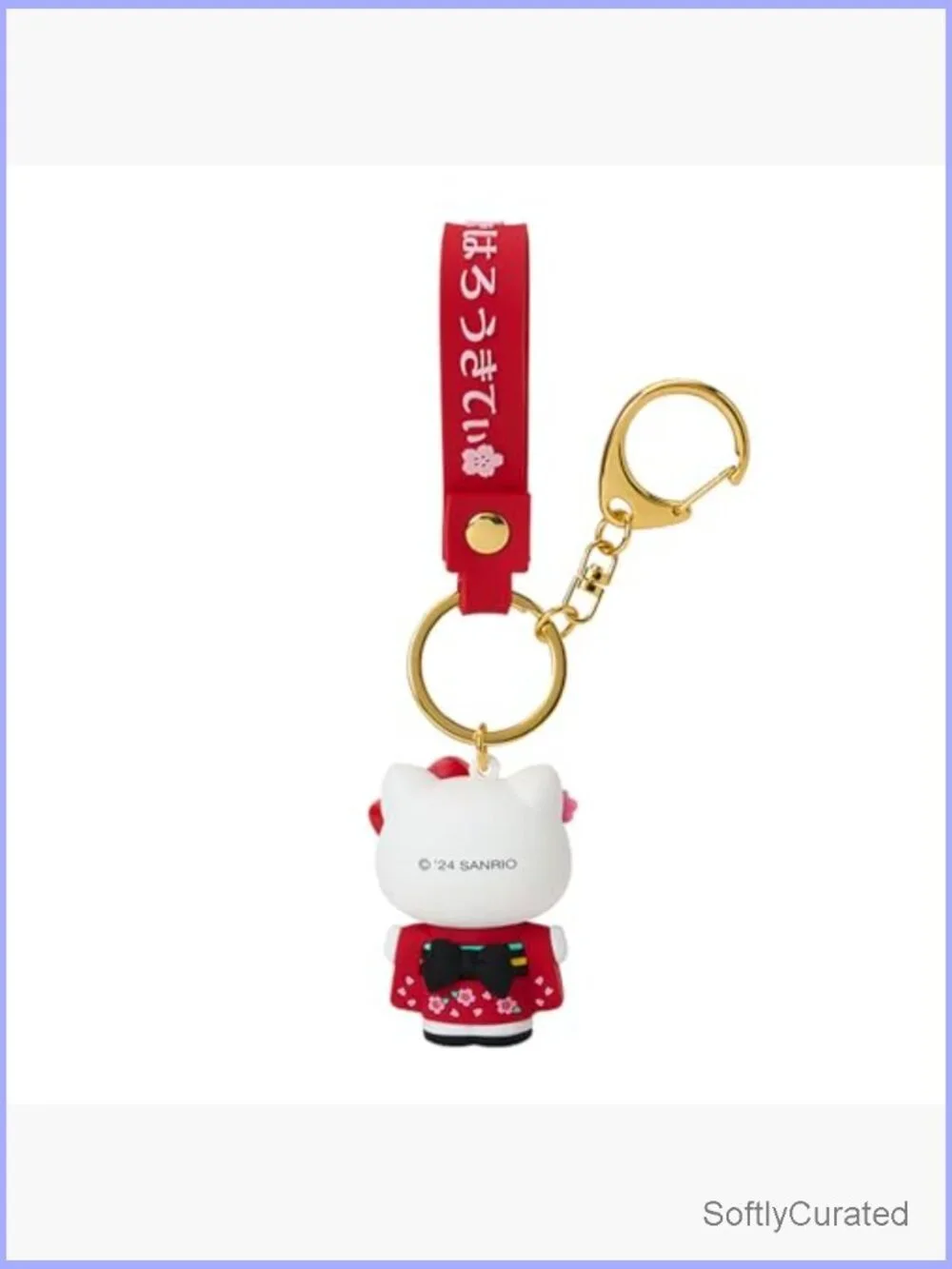 3D Kimono Figure Keychain Stands Alone PVC Keyring Charm